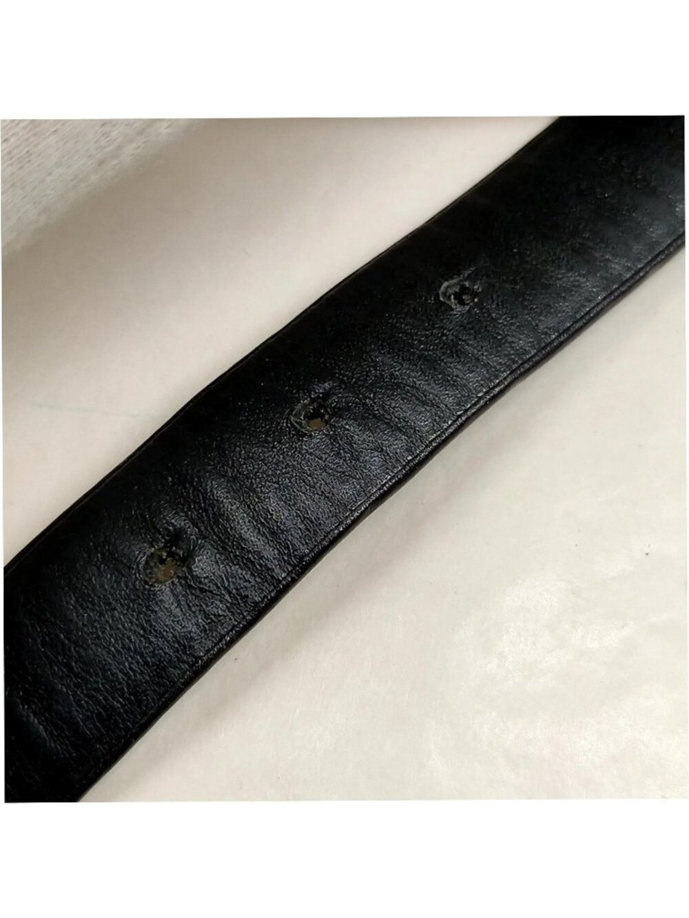 Authentic Chanel Chain Belt Black Leather Gold CC Logo Waist Belt Vintage Luxury - Picture 9 of 10